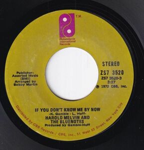 Harold Melvin And The Blue Notes - If You Don't Know Me By Now / Let Me Into Your World (A) SF-CH396