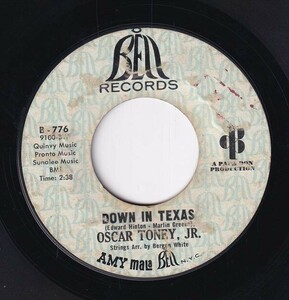 Oscar Toney, Jr. - Down In Texas / Ain't That True Love (C) SF-CH348