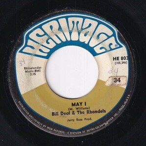 Bill Deal & The Rhondels - May I / Day By Day My Love Grows Stronger (B) SF-CG587の画像1