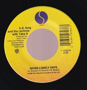 k.d. lang and Take 6 - Ridin' The Rails / Seven Lonely Days (A) RP-CH125