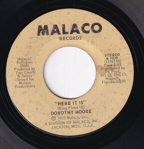 Dorothy Moore - Misty Blue / Here It Is (B) SF-CH262