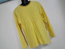 kkyj1475 ■ J.CREW ■ ジェイクルー Tシャツ カットソー トップス 長袖 コットン 黄色 イエロー S_画像1