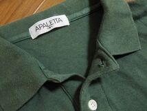 kkyj1664 ■ APALETTA ■ ポロシャツ トップス カットソー 半袖 グリーン 緑 コットン M_画像9