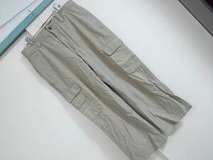 kkyj1672 ■ Eddie Bauer ■ エディーバウアー カーゴパンツ ボトムス ダークベージュ コットン 32 M