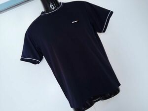 kkyj1716 ■ ellesse ■ エレッセ Tシャツ カットソー トップス 半袖 濃紺 ダークネイビー スポーツ トレーニング S