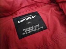 kkyj1959 ■ UNIONBAY ■ ユニオンベイ ジャケット アウター パーカー ジップ コットン 赤 90 M_画像9