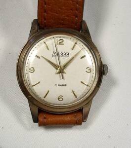 ☆ 金張　NIVADA 紳士用腕時計　スイス製　1950年頃
