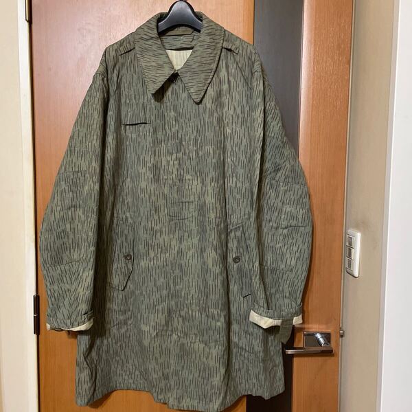 希少 DEAD STOCK 『Czech Army』60s VINTAGEチェコ軍レインドロップカモフィールドコート ミリタリー 軍物 ヴィンテージ 古着 ステンカラー