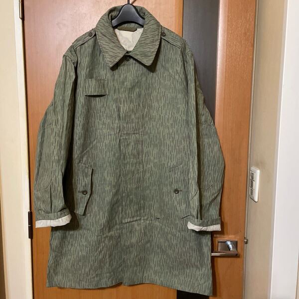 希少 『Czech Army』60s チェコ軍レインドロップカモフィールドコート VINTAGE ミリタリー 軍物 ヴィンテージ 古着 ステンカラーコート ⑦