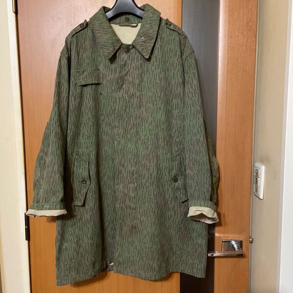 希少 『Czech Army』60s チェコ軍レインドロップカモフィールドコート VINTAGE ミリタリー 軍物 ヴィンテージ 古着 ステンカラーコート 13
