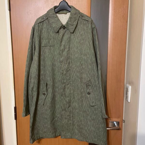 希少 『Czech Army』60s チェコ軍レインドロップカモフィールドコート VINTAGE ミリタリー 軍物 ヴィンテージ 古着 ステンカラーコート 17