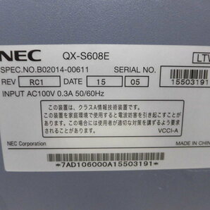 ◆◇479 NEC レイヤ2スイッチ QX-S608E ギガビットイーサネットスイッチングハブ 8ポート 通電〇◇◆の画像6
