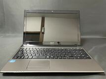 3^08 acer Aspire 5750-N52C/K Core i5搭載 ノートパソコン ACアダプタ付属_画像2