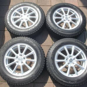 良品 ブリヂストン ECO FORME & 9.9~9.7mm山 BLIZZAK DM-V2 225/65R17 RAV-4X-TRAILCX-5CX-8CR-Vアウトバックエスクード 手渡し可 送料安の画像1