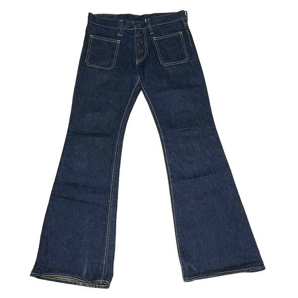 70's BIG STONE ベルボトム フレア ブーツカット デニム パンツ ヒッピー Y2K 国産ビンテージ BIG JOHN Levi's リーバイス 646 684