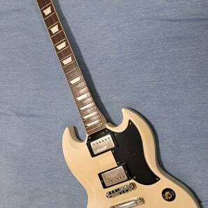 パーツ欠品につきジャンク品 Burny SG Guitar Super Grade バーニー フェルナンデス ギター の画像1