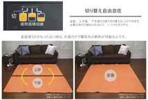 ホットカーペット 2畳 カバー付き 抗菌 防臭 防ダニ 2点セット 本体サイズ約176×176cm 無地 ブラウン 自動オフ 洗えるカバー_画像9