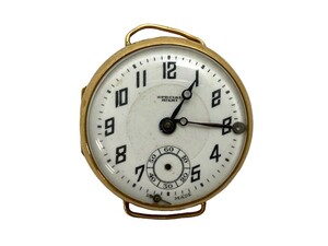 (UT) SPECIAL RIEKI 18K/750 総重量約13.8g 手巻き スモセコ 15石 ホワイト文字盤 レディース腕時計 (UT584)