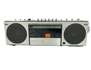 (FU)【ジャンク品】AIWA/アイワ CS-J35S 2バンド ステレオ ラジオ カセットレコーダー ラジカセ オーディオ機器 レトロ（FU1877）