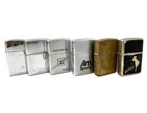 【ジャンク品】ZIPPO/ジッポー おまとめ6点 バルガガール ウィンディ ポールスミス ツタンカーメン オイルライター 喫煙具 (SER1587）