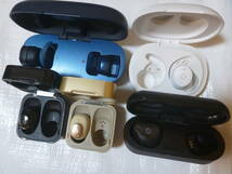 【充電ケース付き片耳イヤホン】105個セット ワイヤレスイヤホン GLIDiC など メーカー色々 充電ケース付き Bluetooth ジャンク_画像3