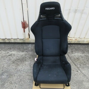 ※西濃運輸営業所での受取商品※ あ1604 三菱 純正 運転席 シート RECARO 中古 ♪ ランサーエボリューション10外し ランエボ レカロの画像1