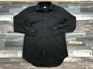 THE SUIT COMPANY ザスーツカンパニー メンズ 胸ポケット 長袖シャツ 41/84 黒