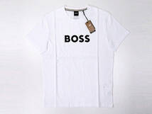 新品正規品 HUGO BOSS ヒューゴ ボス メンズ 半袖 オーガニック コットン コントラストロゴ Tシャツ 大谷翔平 ホワイト M_画像1