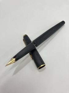 モンブラン/MONTBLANC 万年筆 585ペン先 k14 No.220 木目調 筆記用具 文房具 ゴールド 筆記未確認