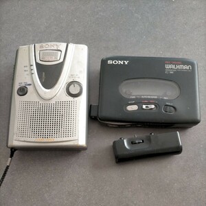 SONY ソニー WALKMAN　ウォークマン　2台ジャンク　WM-RX77　TCM-４００