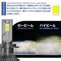 送料無料☆ H85 2個 H4 Hi.Low/H1/H7/H8/H11/H16/HB3/HB4 120W 24000LM LED ヘッド/フォグ 光軸調整 12V キャンセラー内蔵 車検対応 無極性_画像4