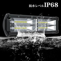 送料無料☆ LEDワークライト 作業灯 9C-144W ジムニー 12V/24V 14400LM 144W 2個 投光器 9インチ (ホワイト_6500K) 前照灯 トラック_画像3