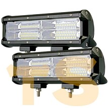 送料無料☆ LEDワークライト 作業灯 9C-144W ジムニー 12V/24V 14400LM 144W 2個 投光器 9インチ (ホワイト_6500K) 前照灯 トラック_画像1