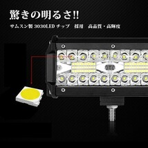 送料無料☆ ジムニー ランクル 2個 12V/24V 前照灯 照明 LEDワークライト 作業灯 トラック |ホワイト 6500K| 除雪機 重機 船舶 480W SM240W_画像2