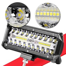 送料無料☆ ジムニー ランクル ホワイト 2個 6500K 12V/24V 240W 投光器 前照灯 LED ワークライト 作業灯 トラック 除雪機 船舶 SM120W_画像2