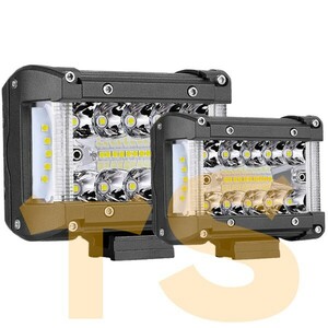 送料無料☆ 6500K 三面発光 LEDワークライト 作業灯 前照灯 車幅灯 オートバイ バイク 2個 180W 超広角発光180度 18000LM SM90W3M ホワイト