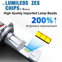 送料無料☆H4 Hi.Low切替式 LEDライト M3 車検ok!! PHILIPS ZESⅡチップ 6500K 15000LM 完璧ハロゲン真似する 2個/1セット 取付簡単 大光量_画像2