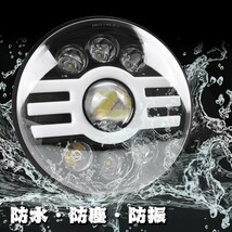 7インチ Jeep ラングラー JK TJ ジムニー ハマーH2 HI.Low切替式.DRL LED ヘッドライト 2個 高品質 ホワイト イエロー JK-O_画像7