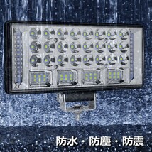 SUV 建設機械 LED ワークライト SUV 8C-204W 8インチ 204W 12V/24V ストロボ 駐車場 トラック 作業灯 6500K 農業機械 2個 LED_画像5