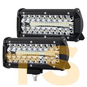 12V/24V 240W 投光器 前照灯 LED ワークライト 作業灯 トラック 除雪機 ..新品.. 船舶 3P120W ジムニー ランクル ホワイト 2個 6500K