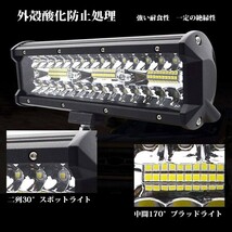 ホワイト 投光器 前照灯 照明 除雪機 重機 船舶 LEDワークライト 作業灯 トラック SM180W ジムニー 9インチ 1個 ..新品.. 12V/24V 180W_画像2