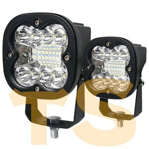 (ホワイト) FX3C60W 2個 12V/24V 8000LM 60W バイク 3インチ LEDワークライト 6500K 作業灯 ..新品.. トラック スポット オートバイ