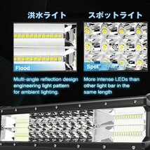 前照灯 トラック 17インチ ( ホワイト 6500K ) 17C-252W ..新品.. ジムニー 252W LEDワークライト 作業灯 投光器 2個 12V/24V 20000LM_画像3