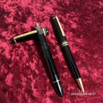 1000円〜　MONTBLANC モンブラン マイスターシュテュック MEISTERSTUCK No146 万年筆　シャーペン　2点セット　ペン先14K 送料無料_画像1