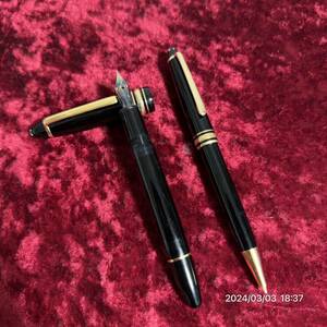 1000円〜　MONTBLANC モンブラン マイスターシュテュック MEISTERSTUCK No146 万年筆　シャーペン　2点セット　ペン先14K 送料無料