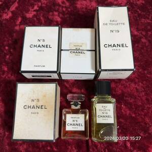 1000円〜　未使用多数　CHANEL シャネル　ミニボトル　香水　No 5 No19 3点セット　送料無料