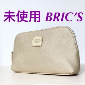 新品 ★ BRIC’S カタール航空　ビジネスクラス ポーチ ブリックス BRICS 化粧ポーチ 小物入れ レディース ゴールド