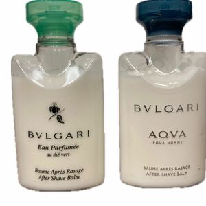 未使用 ２本セット ブルガリ アフターシェーブバーム 香水 BVLGARI vert AQVA 