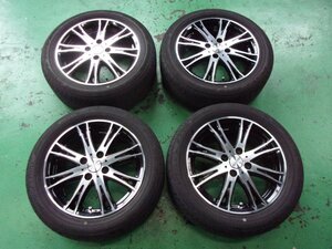 送料無料【DUNLOP】ROZEST/ブラポリ☆6J×15+43　PCD100-4穴☆Playz PX-C　185/55R15[中古]ｂB、クー、パッソ、ブーン他！