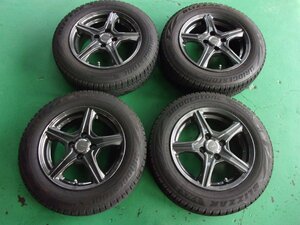 送料無料【BRIDGESTONE】TOPRUN☆ヴィッツ、パッソ、ブーン他♪5.5J×14+39　PCD100-4穴☆BLIZZAK VRX2　165/70Ｒ14[冬用]4本